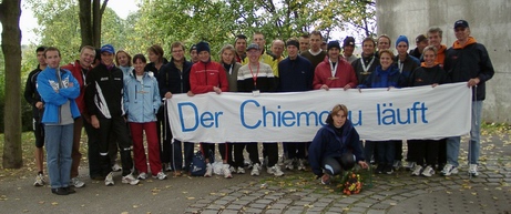 Der Chiemgau läuft - Gruppenfoto nach dem Marathon